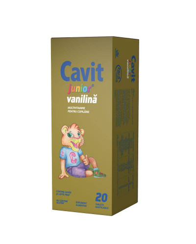 Cavit Junior cu vanilie x 20tb.mast