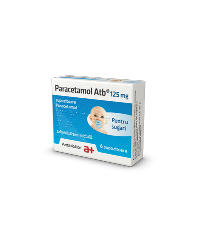 Paracetamol Atb 125mg 1folie x 6sup