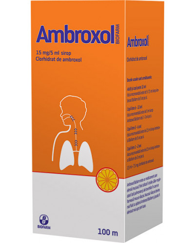 Ambroxol Biofarm 15mg/5ml sirop x 100ml