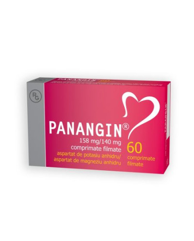 Panangin, 158 mg/140 mg, 60 comprimate filmate,...