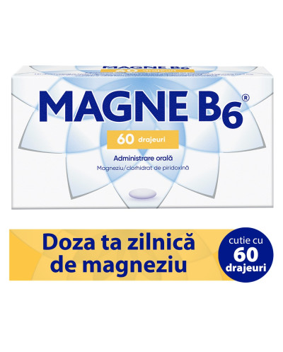 Magne B6, 60 drajeuri, Sanofi