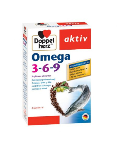 Omega 3-6-9 Aktiv, 30 capsule, Doppelherz