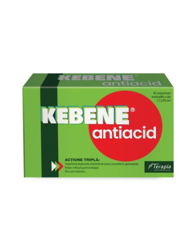 Kebene Antiacid, 40 comprimate masticabile,...