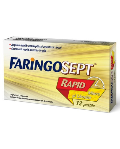 Faringosept Rapid Miere si Lamaie...