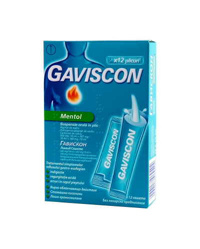 Gaviscon mentol 10ml susp.or x 12pl