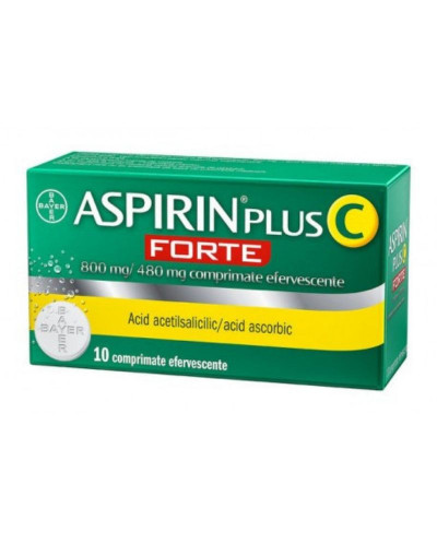 Aspirin Plus C Forte 800/480mg 10cp.eff