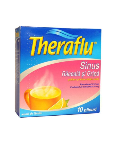 Theraflu Sinus raceala+gripa plb.or 10pl