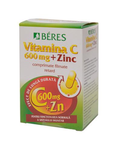 BERES Vitamina C 600mg + ZIinc x60