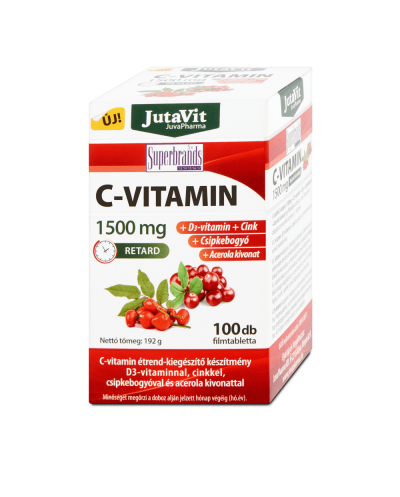 JutaVit Vitamina C 1500 mg +Macese x 100