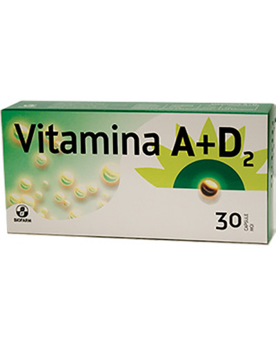 Vitamina A + D2 x 30cps (Biofarm)