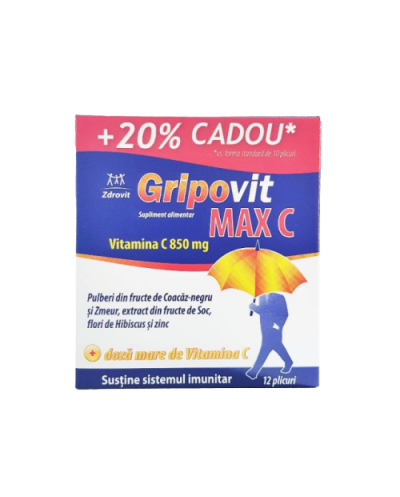 Zdrovit Gripovit Max C x 10pl + 20%-cad
