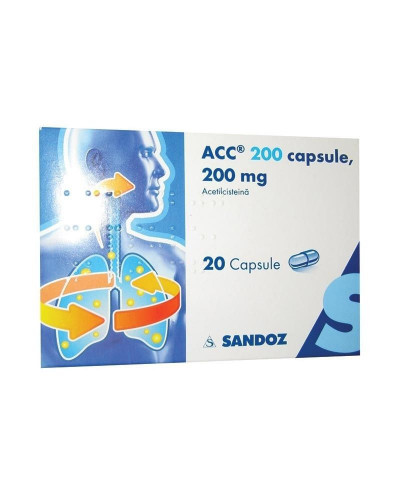 Acetilcisteina cp 200 mg