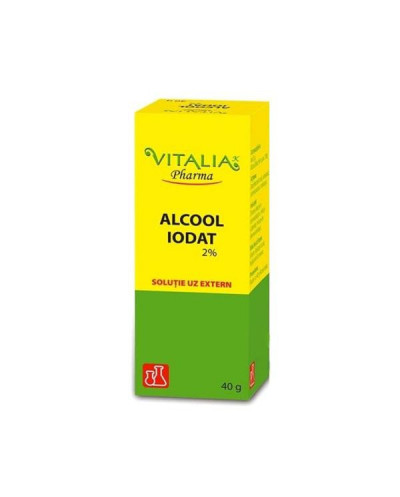 Alcool iodat 2% solutie x 40g (Vitalia)