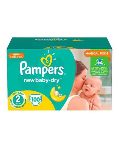PAMPERS 2 Mini new baby (3-6kg) x 100buc
