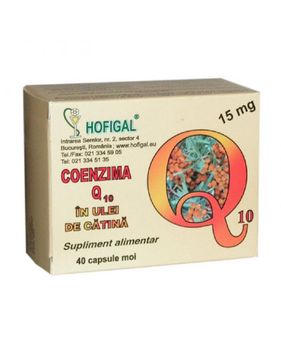 Coenzima Q10+ulei catina x40cps(Hofigal)