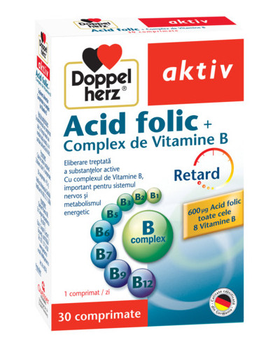 DOPPELHERZ Acid folic+B complex x 30tb