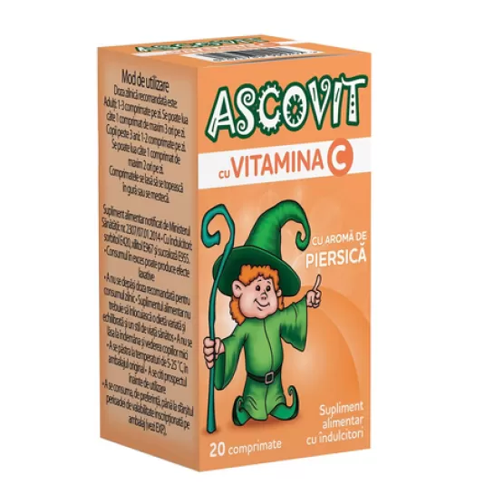Ascovit Piersica 100mg x 20cpr mast Omega Pharma