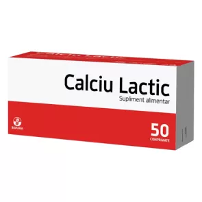 Calciu lactic 500mg x 50cp (Biofarm)