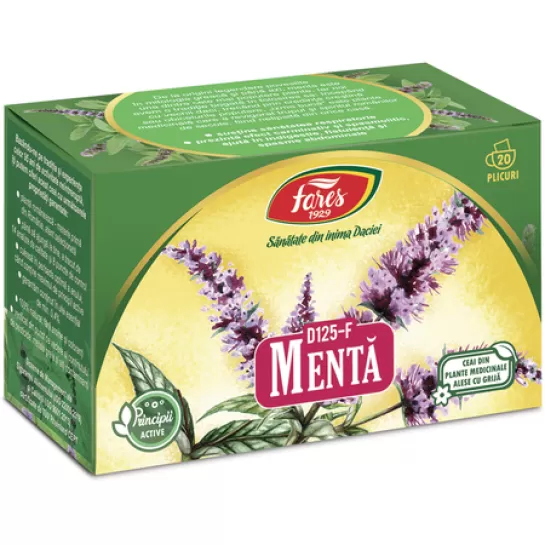 Ceai Menta D125 x 20plic, Fares