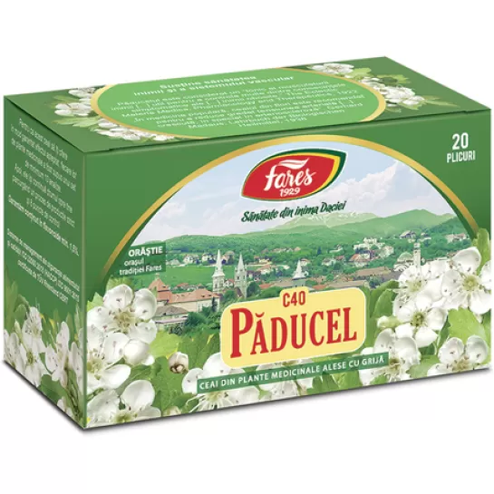 Ceai Paducel cu Flori C40 x 20plic, Fares