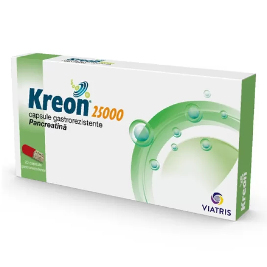 Kreon, 25000, 20 capsule gastrorezistente, Viatris