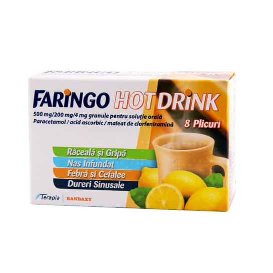 Faringo Hot Drink gran.susp.orala x 8pl
