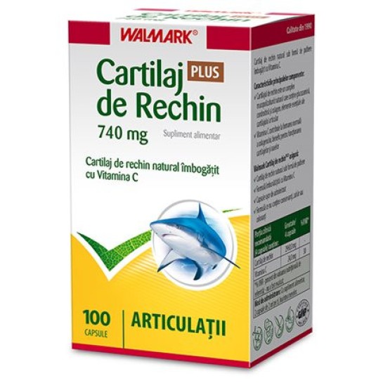 W-Cartilaj de rechin Plus 740mg x 100cps