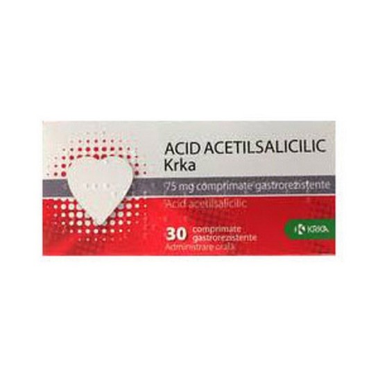 Acid Acetilsalic KRKA 75mg x 30cp.g-rez