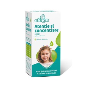 Alinan Atentie si concentr sirop x 150ml