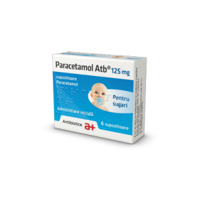 Paracetamol Atb 125mg 1folie x 6sup