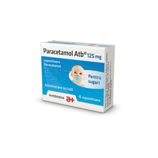 Paracetamol Atb 125mg 1folie x 6sup