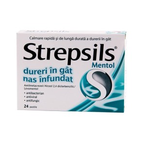 STREPSILS MENTOL X 24PASTILE