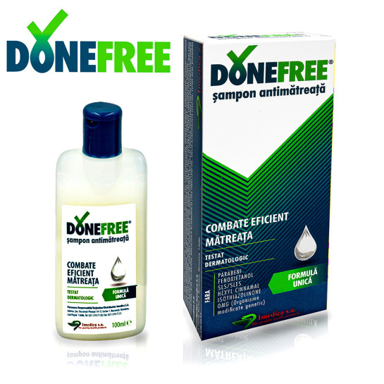 DoneFree șampon antimătreață, 100 ml, Imedica