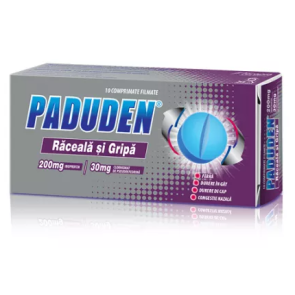 Paduden răceală și gripă x 10 comprimate