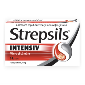 Strepsils Intensive 8,75mg x24cp de supt