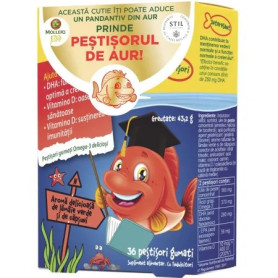 Moller s Omega 3 Pestisori Lamaie Verde si Capsuni x 36jeleuri