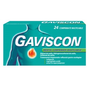 Gaviscon mentol 1fl x24cp.mast W66097007