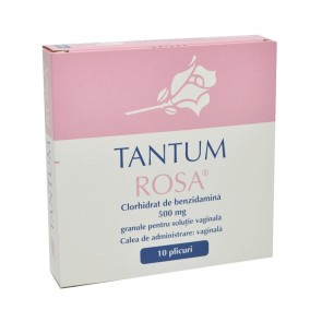 Tantum Rosa 500mg pulb.sol.vagin x 10pl