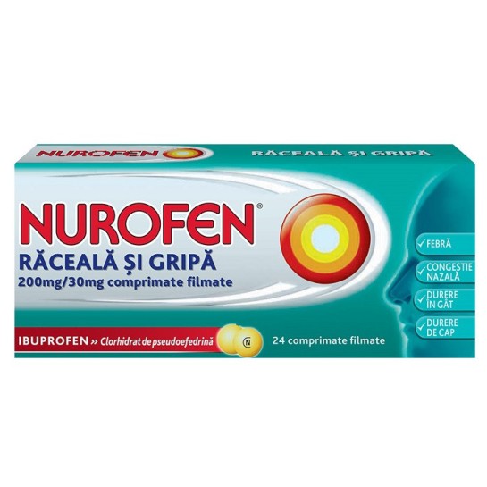 Nurofen raceala si gripa x 24cp.film