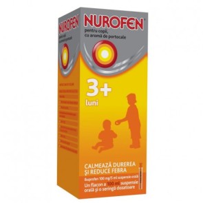 Nurofen pt copii 2% susp.or 100ml-portoc