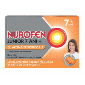 Nurofen Junior 7+porto 100mg x12cps.mast