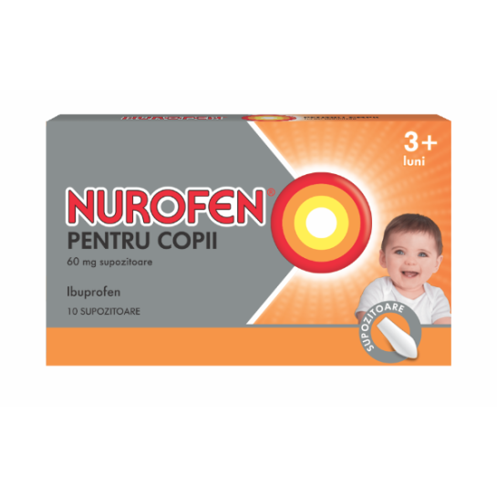 Nurofen pentru copii 60mg x 10sup