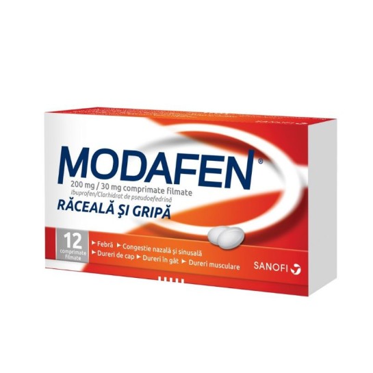 Modafen 200mg/30mg x 12cp film
