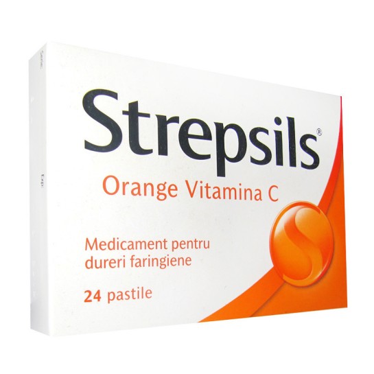 Strepsils Orange vitamina C x 24pastile