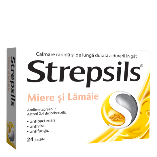 Strepsils miere si lamaie x 24cp