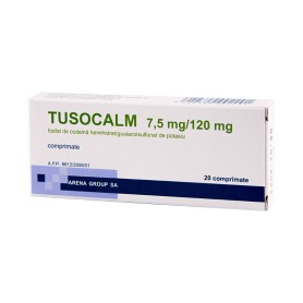 Tusocalm 7,5mg/120mg x 20cpr