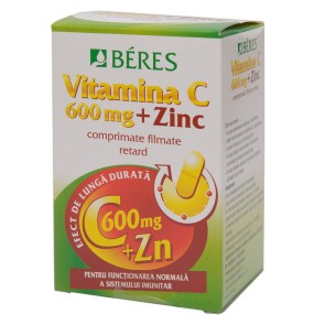 BERES Vitamina C 600mg + ZIinc x60