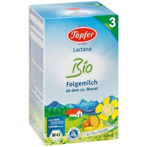 TOPFER Bio 3 lactana lapte 10L+ x 600g