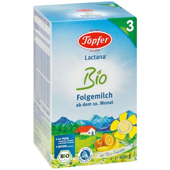 TOPFER Bio 3 lactana lapte 10L+ x 600g