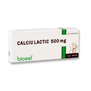 Calciu lactic 500mg x 20cp (BioEel)